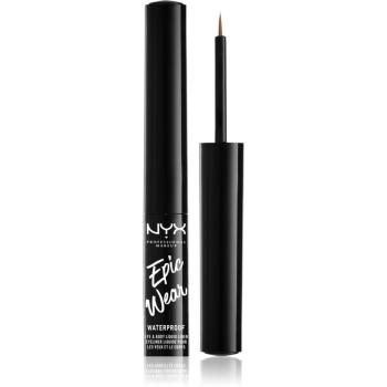 NYX Professional Makeup Epic Wear Metallic Liquid Liner długotrwały eyeliner w żelu odcień 04 - Brown Metal 3,5 ml
