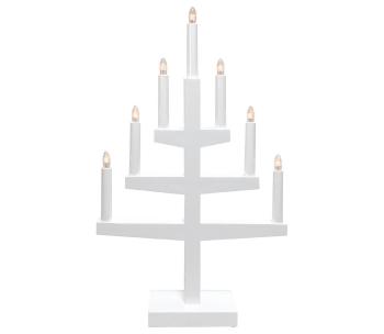 Eglo 410153 - Świecznik bożonarodzeniowy TRAPP 7xE10/3W/230V biały