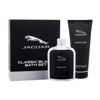 Jaguar Classic Black zestaw EDT 100 ml + żel pod prysznic 200 ml dla mężczyzn Uszkodzone pudełko
