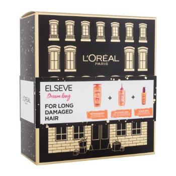 L'Oréal Paris Elseve Dream Long zestaw Szampon 250 ml + odżywka 200 ml + serum do włosó 100 ml + serum do włosów 100 ml dla kobiet Uszkodzone pudełko