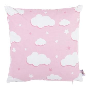 Różowa bawełniana poszewka na poduszkę Mike & Co. NEW YORK Skies, 35x35 cm