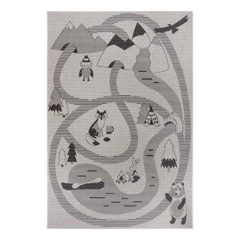 Kremowy dywan dla dzieci Ragami Animals, 80x150 cm