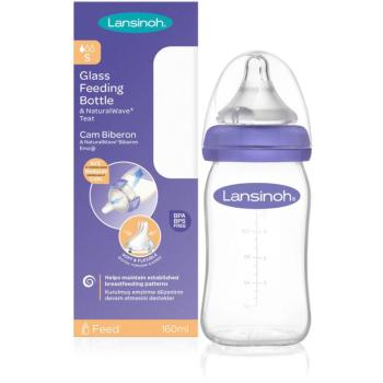 Lansinoh NaturalWave Glass butelka dla noworodka i niemowlęcia Slow 160 ml
