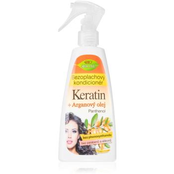 Bione Cosmetics Keratin + Argan odżywka w sprayu bez spłukiwania 260 ml
