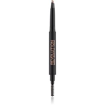Makeup Revolution Duo Brow Definer precyzyjny ołówek do brwi odcień Brown 0.15 g