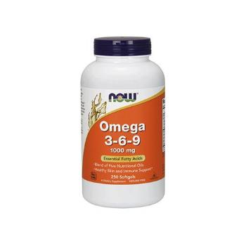 NOW Omega-3-6-9 1000mg - 250softgelsZdrowie i uroda > Kwasy Tłuszczowe