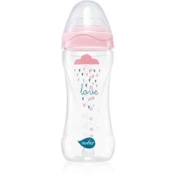 Nuvita Cool Bottle 4m+ butelka dla noworodka i niemowlęcia Transparent pink 330 ml
