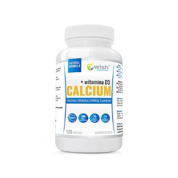 WISH Pharmaceutical Calcium + Vitamin D3 - 120caps.