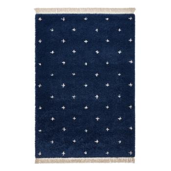 Niebieski dywan Think Rugs Boho Dots, 160x220 cm