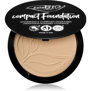 puroBIO Cosmetics Compact Foundation prasowany puder w kompakcie SPF 10 odcień 02 9 g