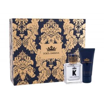 Dolce&Gabbana K zestaw EDT 50 ml + balsam po goleniu 50 ml dla mężczyzn Uszkodzone pudełko