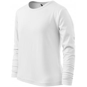 Koszulka dziecięca z długim rękawem, biały, 146cm / 10lat