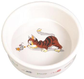 MISKA ceramiczna BIAŁA kot / mysz (trixie) - 0,2/11cm