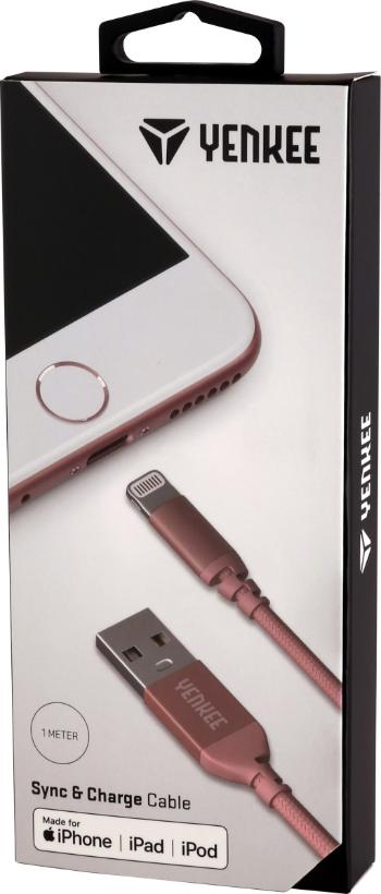 Kabel Lightning do synchr. i ład. urządzeń Apple - różowy - Rozmiar 1 m