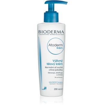 Bioderma Atoderm Cream odżywczy krem do ciała dla normalnej i suchej skóry wrażliwej nieperfumowany Bottle with Pump 200 ml