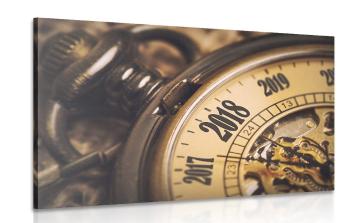 Obraz zabytkowy zegarek kieszonkowy - 60x40