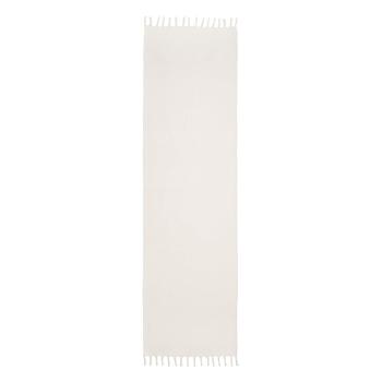 Biały ręcznie tkany bawełniany chodnik Westwing Collection Agneta, 70 x 250 cm