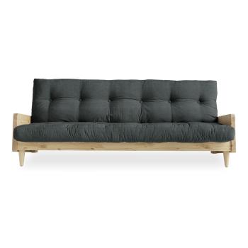 Sofa rozkładana z ciemnoszarym obiciem Karup Design Indie Natural Slate/Grey