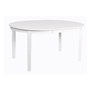 Biały rozkładany stół do jadalni Rowico Wittskar, 150x107 cm