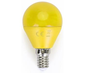 LED Izzó G45 E14/4W/230V sárga -