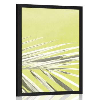 Plakat liść palmowy - 30x45 black