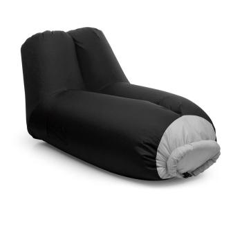 Blumfeldt Airlounge sofa dmuchana 90x80x150cm plecak do prania poliester czarna