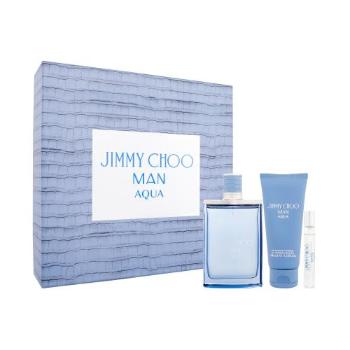 Jimmy Choo Jimmy Choo Man Aqua zestaw EDT 100 ml + EDT 7,5 ml + żel pod prysznic 100 ml dla mężczyzn