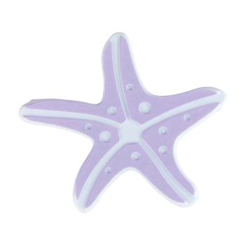 Zestaw 5 jasnofioletowych antypoślizgowych naklejek do wanny Wenko Starfish