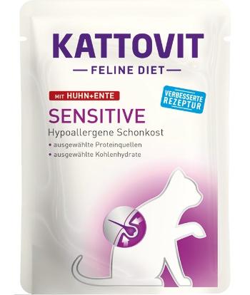 KATTOVIT Feline Diet Sensitive Kurczak i kaczka 85 g