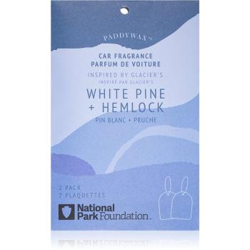 Paddywax Parks White Pine + Hemlock odświeżacz do samochodu 2 szt.