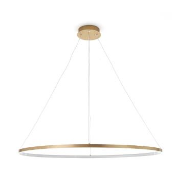 Lampa wisząca w kolorze złota Tomasucci Oval Ring, wys. 92 cm