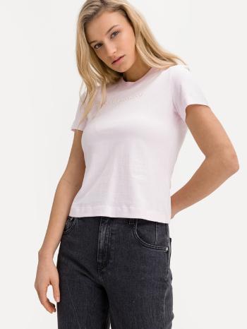 Calvin Klein Jeans Shrunken Institutional Koszulka Różowy