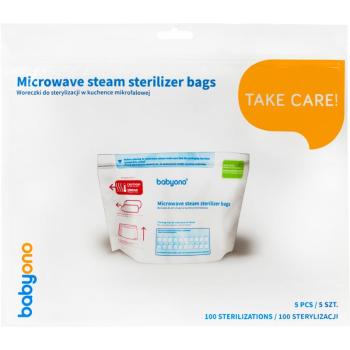 BabyOno Take Care Microwave Steam Sterilizer Bags torebki do sterylizacji do kuchenki mikrofalowej 5 szt.