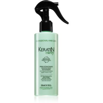 Phytorelax Laboratories Keratin Curly spray przeciwko puszeniu do włosów kręconych i falowanych 200 ml