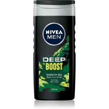 Nivea Deep Boost żel pod prysznic do twarzy, ciała i włosów 250 ml