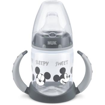NUK First Choice Mickey Mouse kubek treningowy z uchwytami 6m+ Grey 150 ml