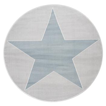 LIVONE Dywan dziecięcy Happy Rugs Shootingstar, kolor srebrnoszary/niebieski, 133 cm