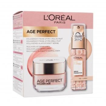 L'Oréal Paris Age Perfect Golden Age zestaw Krm do twarzy na dzień 50 ml + podkład 30 ml dla kobiet Uszkodzone pudełko