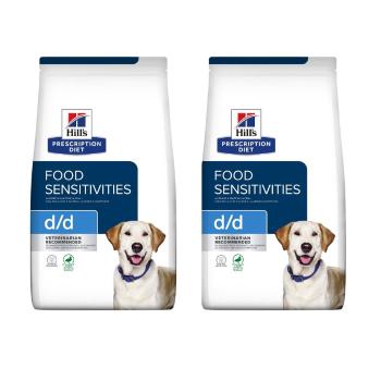 HILL'S Prescription Diet Canine d/d Food Sensitivites Duck &amp; Rice 24 kg (2x12 kg)