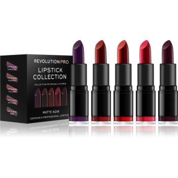Revolution PRO Lipstick Collection zestaw szminek 5 szt. odcień Matte Noir 5 szt.