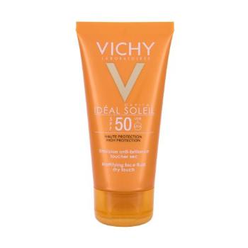 Vichy Idéal Soleil Mattifying Face Fluid SPF50 50 ml preparat do opalania twarzy dla kobiet Uszkodzone pudełko