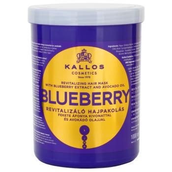 Kallos Blueberry maseczka rewitalizująca do włosów suchych, zniszczonych i po zabiegach chemicznych 1000 ml