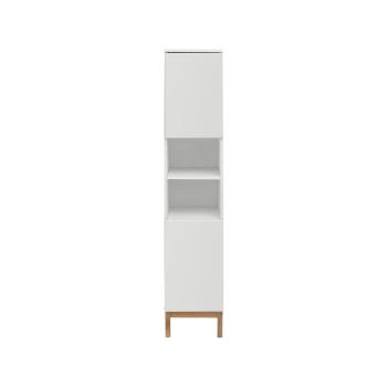 Biała wysoka szafka łazienkowa 30x161 cm Mirza - Støraa