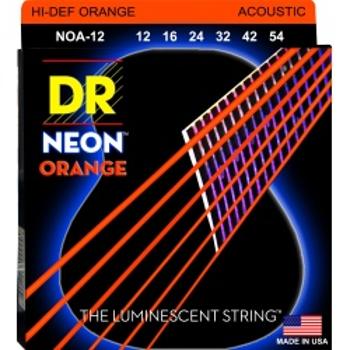 Dr Noa 12-54 Neon Orange Struny Gitara Akustyczna