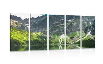 5-częściowy obraz Morskie Oko w Tatrach - 200x100