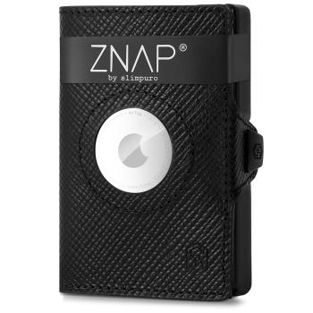 Slimpuro ZNAP Airtag, portfel na 12 kart, kieszonka na monety, 9 x 1,8 x 6 cm (szer x wys. x gł.), ochrona RFID
