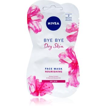 Nivea Bye Bye Dry Skin odżywcza maseczka miodowa 2x7.5 ml
