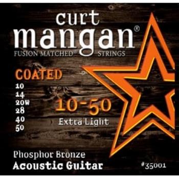 Curt Mangan 10-50 Phosphor Bronze Coated 35001 Struny Do Gitary Akustycznej