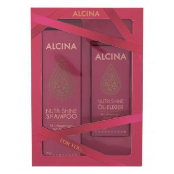 ALCINA Nutri Shine zestaw Szampon 250 ml + Eliksir w olejku dla kobiet Uszkodzone pudełko