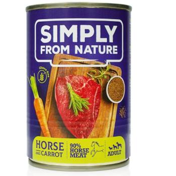 SIMPLY FROM NATURE Mokra karma dla psa Konina z siemieniem lnianym 400 g